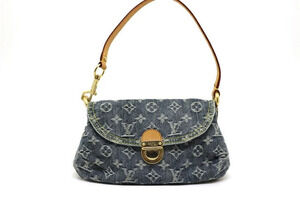 LOUIS VUITTON Bag Pleaty Shoulder Monogram Denim